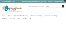 Tablet Screenshot of dermlaser.org